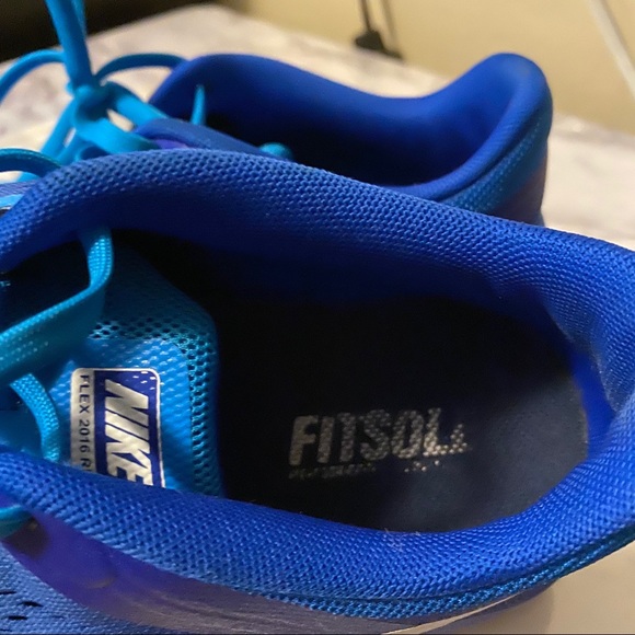 Nike blue ombré Flex 2016 Run athletic shoots - Picture 7 of 8